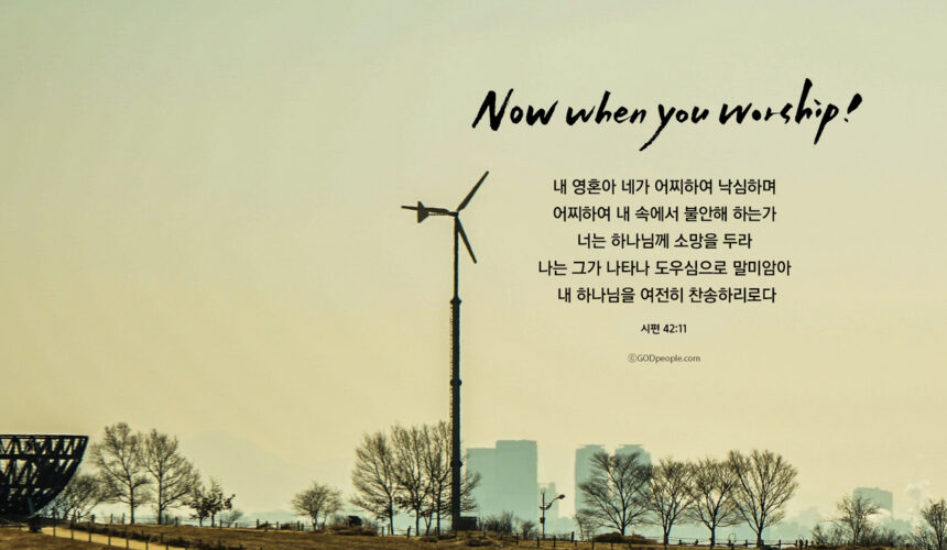 [말씀묵상] 하나님의 말씀을 청종하고 믿고 의지하라